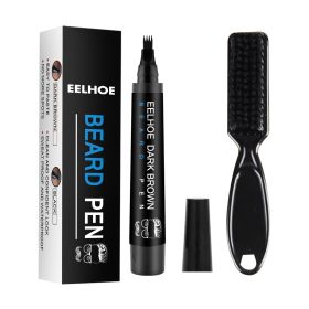 Beard Pen Kit Waterproof (Color: Brown)