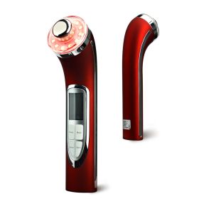 Five-in-one Whitening and Rejuvenating Facial Tool (Option: Red-USB)