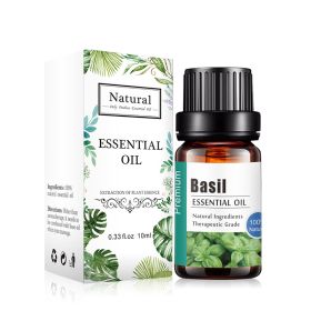 Pure Essential Oil 10ml (Option: Basil-10ML)