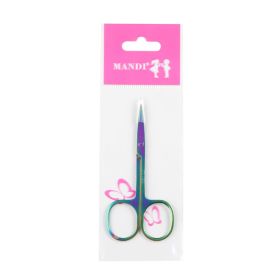 Stainless Steel Beauty Scissors (Option: Color titanium-Powder OP bag)