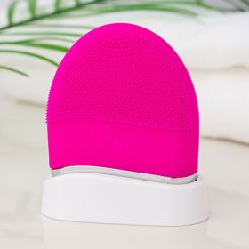 Mini Ultrasonic Facial Brush (Option: Pink Electric Model-Facial Cleaner)