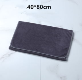 Pure Cotton Large Bath Towel (Option: Grey Pillow Towel 40x80)