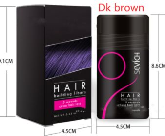 Powder Extension Thinning Thickening Hair Growth (Option: Dk brown-12G)